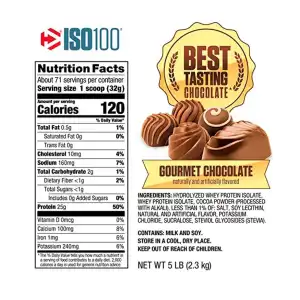 WHEY PROTEIN ISO100 ISOLATE 24 SERVICIOS miniatura 8